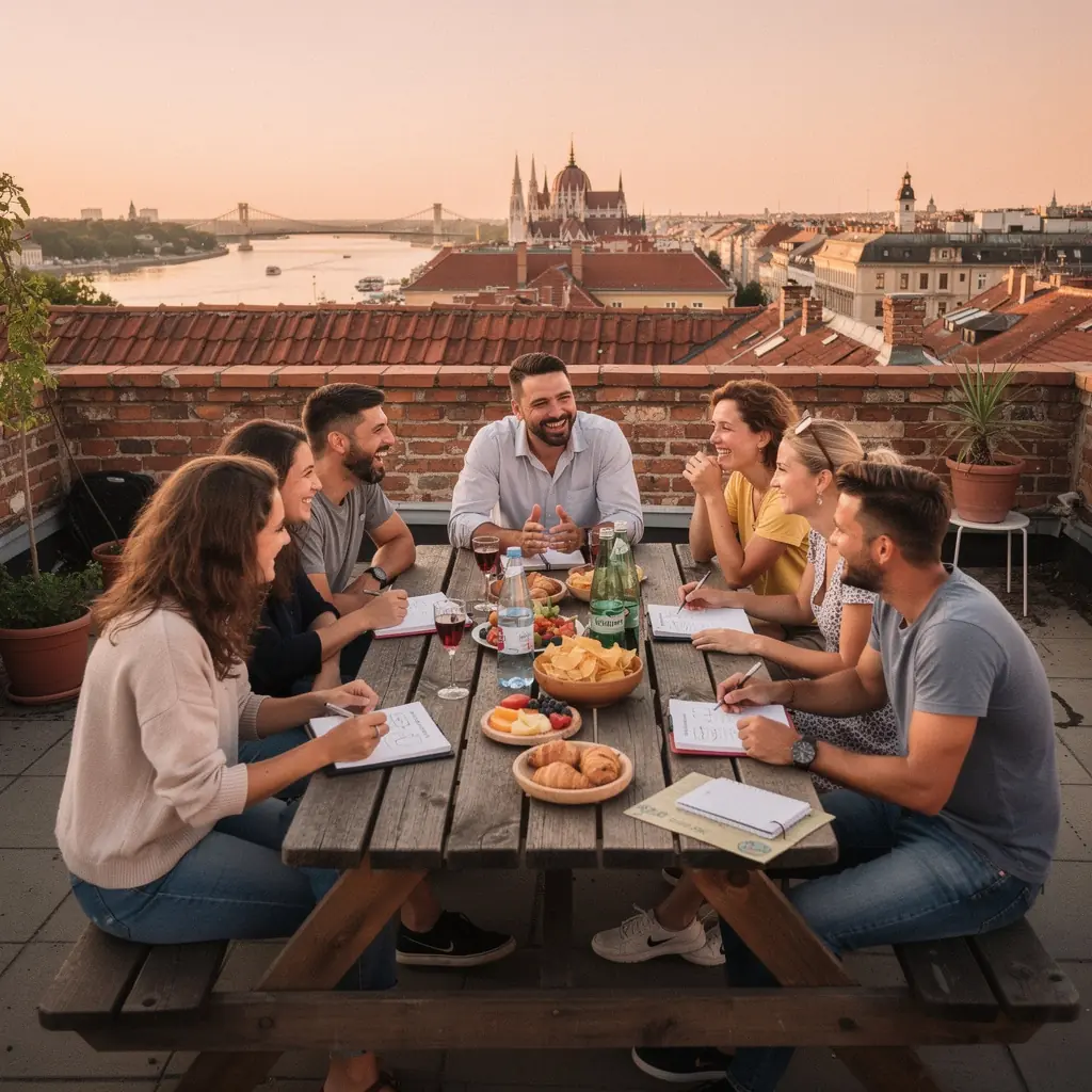 Havi pénzügyi tervezés folyamata, könyvek és sablonok segítségével.